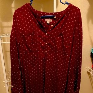 Maroon Merona tunic